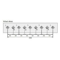Výměnná vrtací hlava System 32, otvory 90°, 9 vřeten + pouzdra
