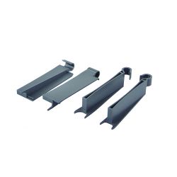 Držák akrylového zvýšení bočnice, šedý