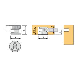 Excentr spojovacího kování