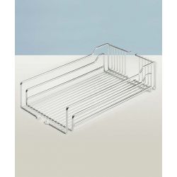 KS - závěsný koš s trojitým relingem, chrom