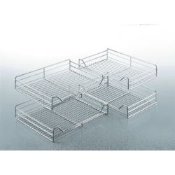 Magic Corner 900-1000, celodrátěné koše, chrom