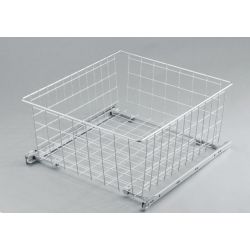 Výsuvný šatní koš na prádlo 2405, 220 mm, bílý