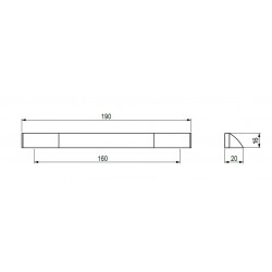 Úchytka Acri, nikl broušený