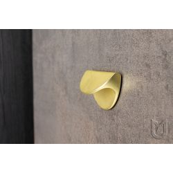 úchytka mušle Bella, zlatá matná