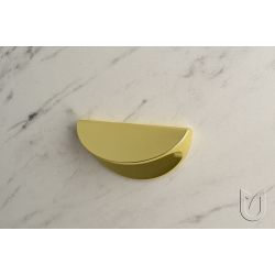 úchytka mušle Bella, zlatá matná