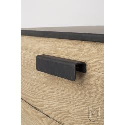 Rustikální úchytka Linea - staročerná