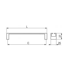 madlo Omono, lesklý chrom