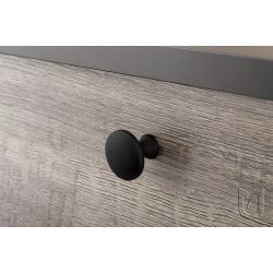 knopka Evan, černá matná