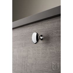 knopka Evan, lesklý chrom