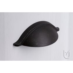 Rustikální úchytka mušle Corsica, staročerná