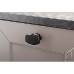 knopka Menfi, černá matná