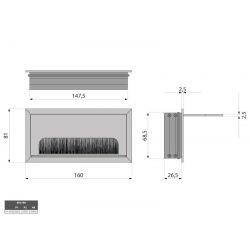 Kabelová přechodka, 80x160 mm