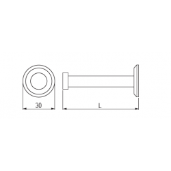 věšák Filip 52, nerez broušený