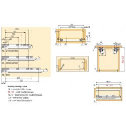 Skrytý plnovýsuv StrongRide 3D se synchronizací, pro bezúchytkové otevírání