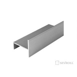 Vedení pro šikmé dveře Everest, 3,00 m, stříbrné