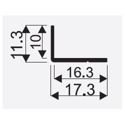 Profil L mini - 11x17 mm, 3,00 m