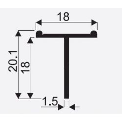 Profil T 162 "Dekor", 3 m