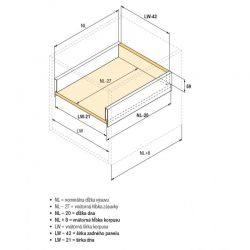 StrongMax, výška 185 mm, bílá