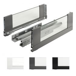 StrongBox, výška 185mm, skleněné bočnice, černá