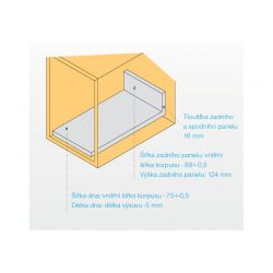Zásuvka StrongBox, bílá, 140 mm