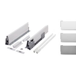 Zásuvka StrongBox, titán, 140 mm, hranatý reling