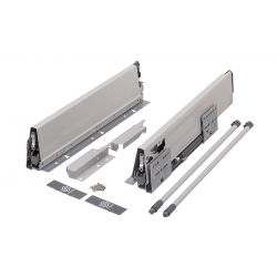 Zásuvka StrongBox, šedá, 204 mm, 2x reling