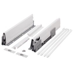 Zásuvka StrongBox, bílá, 204 mm, 4x reling