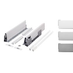 Zásuvka StrongBox, titán, 204 mm, 2x hranatý reling