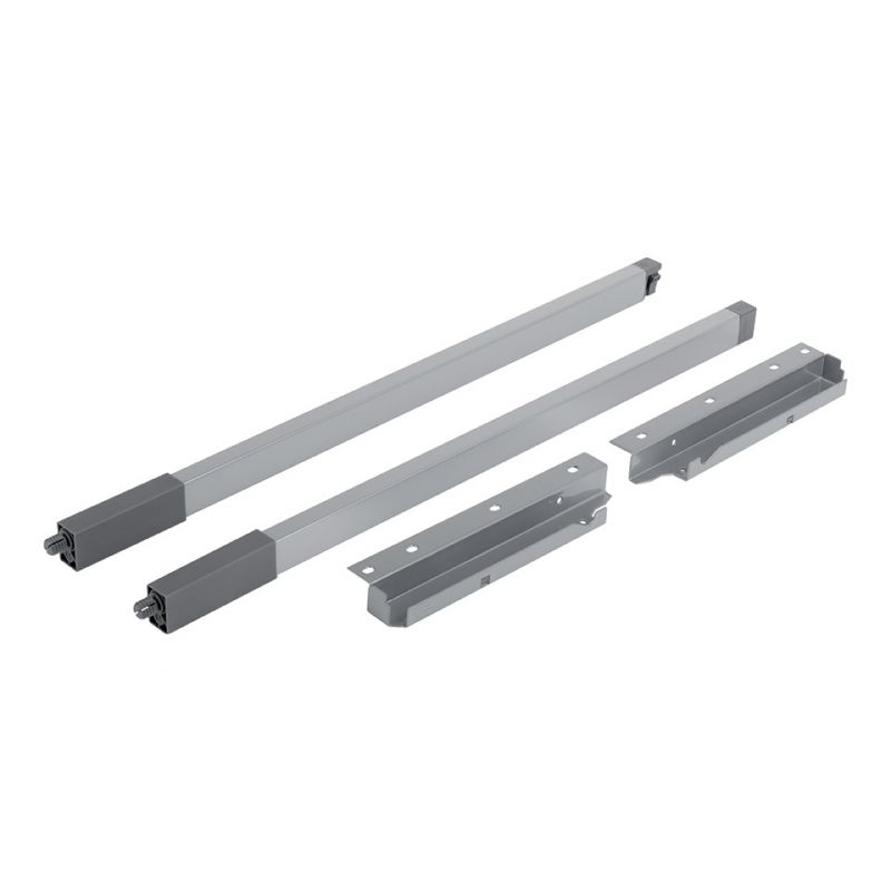 StrongBox sada hranatých horních relingů výška 204 mm, šedá