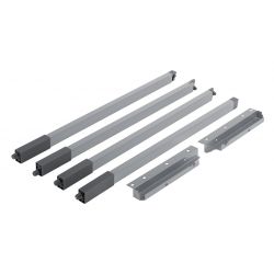 StrongBox sada hranatých horních relingů výška 204 mm, 2x reling, bílá