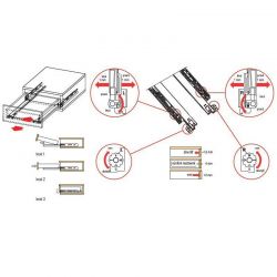 Skrytý plnovýsuv s tlumením