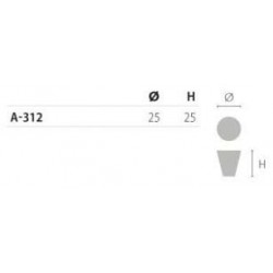 knopek Ambient, matný nikl