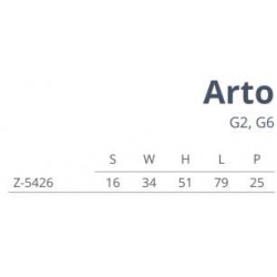 věšák Arto, lesklý chrom