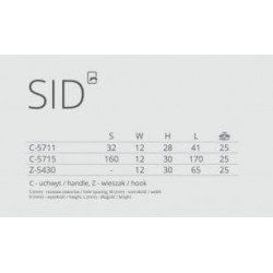 věšák Sid / Level, lesklý chrom