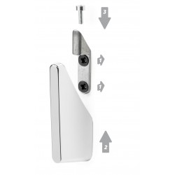 věšák Sid / Level, lesklý chrom