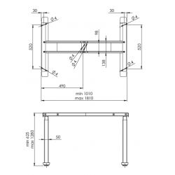 Elektricky nastavitelná podnož