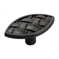 knopek Braid, černá matná