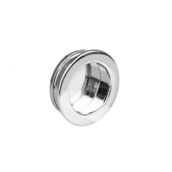 kulatá zápustná úchytka Slowly, lesklý chrom