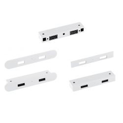 2x USB nabíječka, ovál/ obdélník