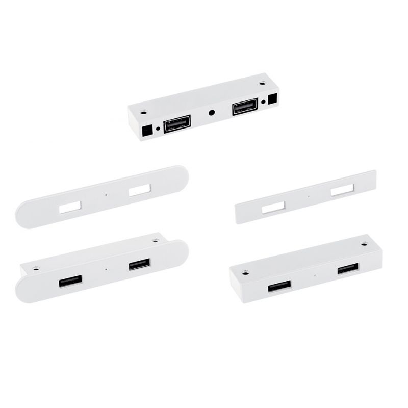 2x USB nabíječka, ovál/ obdélník