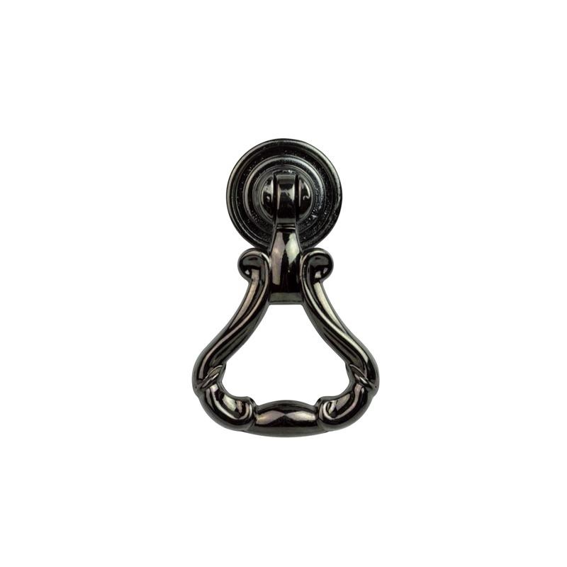 knopka Curious, lesklý černý nikl