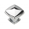 čtvercový knopek Patience, lesklý chrom