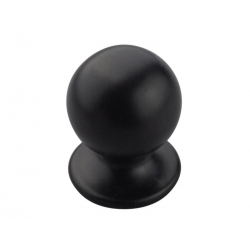 kulatý knopek Doge, černá matná