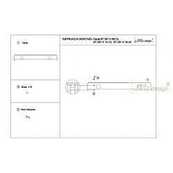 Kabelový kanál ST201K, bílý