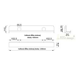 Kabelový kanál ST201K, bílý