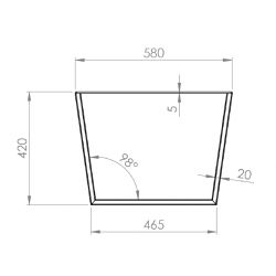 Konferenční podnož Konvexní