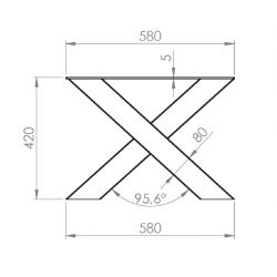 Konferenční podnož "X"