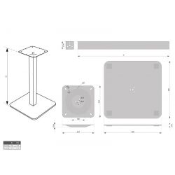 Podnož DN-450, 730 mm