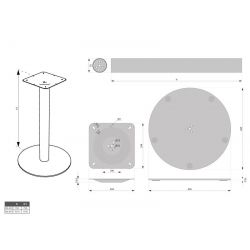 Podnož DN-451, 730 mm
