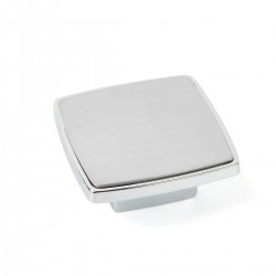 knopek Big Beat, matný chrom/ lesklý chrom